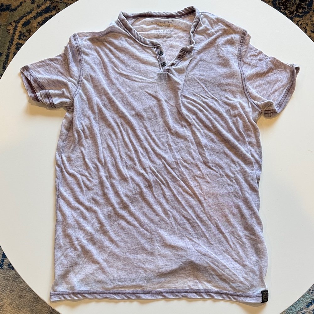 Lucky Brand Light purple Henley Tee